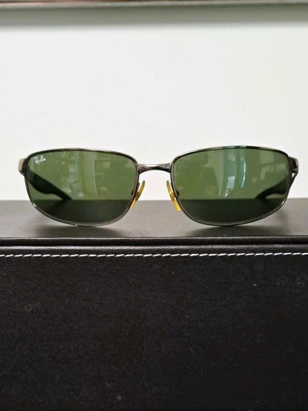 Ray-Ban RB3254 004 Gunmetal Wrap Sunglasses Gray Lenses Made In Italy Unisex